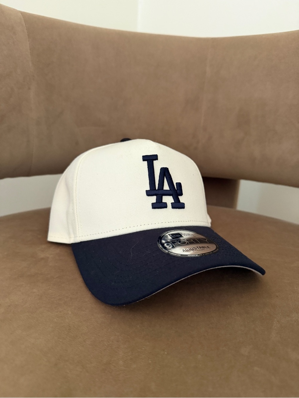 Authentic New Era LA Logo Two-Tone Baseball Cap - Navy/White